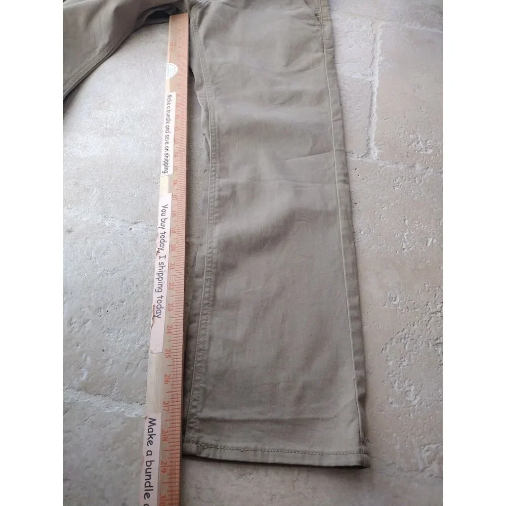 Levi's Jeans Men's 29X30 Tan Twill Stretch‎ Athletic Zip Pocket Straight Leg